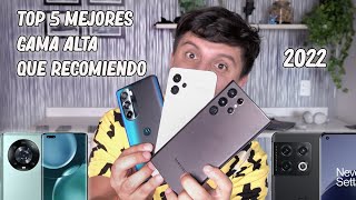 Top 5 mejores smartphones GAMA ALTA 2022 Los recomiendo [upl. by Vaenfila516]