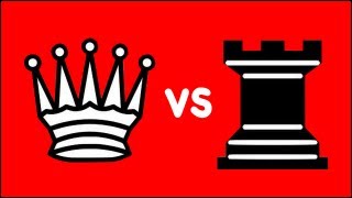 Chess Endgame Queen  King vs Rook  King Philidor [upl. by Thacker]