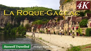 La Roque Gageac Stone Village amp Boat Ride on Dordogne River  Bucket List France 4K [upl. by Biondo]