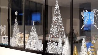 DIY NOËL  DECORATION DE FENÊTRES [upl. by Aubigny]