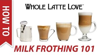 Milk Frothing for Beginners [upl. by Nnylram115]