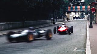 F1 1962 Monaco 60FPS HD Bruce McLarens Victory  Ferrari 156 Porsche 804 [upl. by Tolkan]