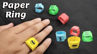 How to make a Paper Ring [upl. by Anaahs621]