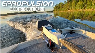 ePropulsion Electric Outboard  Getting to Know the Navy 30 [upl. by Ariada]