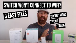 Smart Switch Wont Connect To Wifi 3 WAYS TO FIX [upl. by Norah]