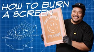 How To Make A Screen For Screen Printing  THE BLUEPRINT [upl. by Etnud352]