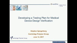 Developing a Testing Plan for Medical Device Design Verification [upl. by Misty991]