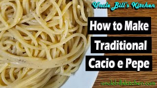 How to Make Traditional Cacio E Pepe  Vincenzos Plate Recipe [upl. by Lederer]