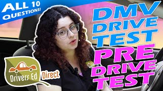 DMV Driving Test PreDrive Test Questions  California Drivers License Exam [upl. by Beitz]