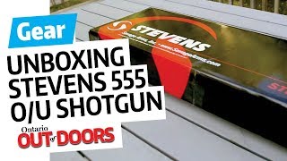 Unboxing Stevens 555 overunder shotgun [upl. by Ahsinauq]