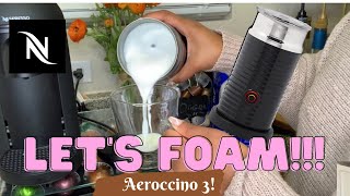 How To Foam Milk With Aeroccino 3 Make Coffee With Foam Tips amp Tricks  Easy Foamed Latte Recipe [upl. by Prima527]