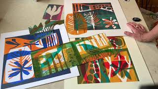 Introduction to simple silkscreen printing with artist Angela Hall [upl. by Orwin]