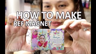 HOW TO MAKE REF MAGNET STEP BY STEP  DIY REF MAGNET fridge magnet [upl. by Blasius]