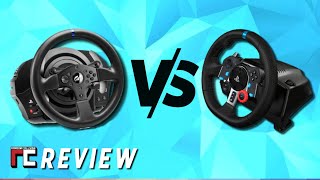 Logitech G29 vs Thrustmaster T300RS side by side review [upl. by Iht]