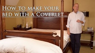 Making your bed with a Coverlet [upl. by Adelaja814]