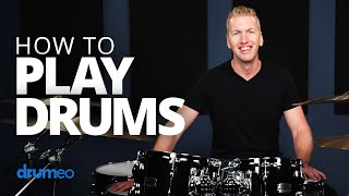 How To Play Drums Beginner Drum Lesson [upl. by Edina]