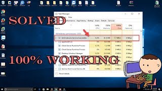 How To Solve Antimalware Service Executable High CPU Usage MsMpEngexe Problem in Windows 10818 [upl. by Ennazzus273]