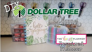 DOLLAR TREE DIY  PLANNER  HAPPY PLANNER INSPIRED  JANUARY 2021 [upl. by Siuqcram]