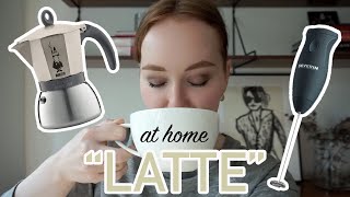 HOW TO MAKE A quotLATTEquot AT HOME moka pot  frother [upl. by Avra713]