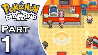 Lets Play Pokemon Diamond  Gameplay  Walkthrough  Part 1 [upl. by Nileek]