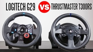 Logitech G29 Driving Force Racing Wheel vs Thrustmaster T300RS  Full Comparison [upl. by Atiran]