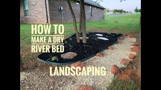 Landscaping How To Make A Dry River Bed [upl. by Akimrej]