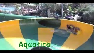 Aquatica waterpark all slides POV [upl. by Ephraim]