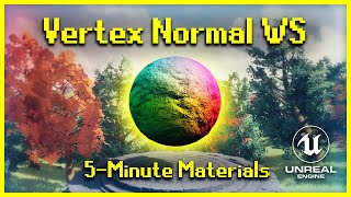 Vertex Normal WS Node  5Minute Materials UE4 [upl. by Marga389]