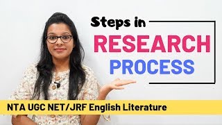 Steps in Research Process Quickest amp Easiest Explanation UGC NET [upl. by Sorazal]