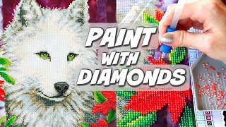 PAINTING WITH DIAMONDS Diamond Dotz Demo amp Review  SoCraftastic [upl. by Nagear709]