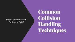 Collision Handling in Hash Tables [upl. by Hampton]