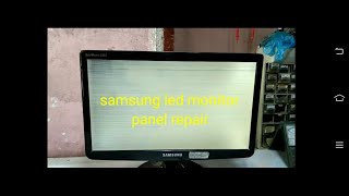 Samsung led monitor white screenpanel repair [upl. by Arahsit]