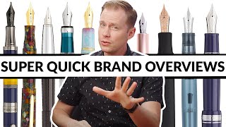 Fountain Pen Brands  Explained [upl. by Laefar]