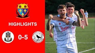 Caerleon 05 Cwmbrân Town  Gwent FA Senior cup  Quarter final highlights [upl. by Sirah]