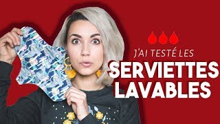 JAI TESTÉ LES SERVIETTES HYGIÉNIQUES LAVABLES  Coline [upl. by Lulita]